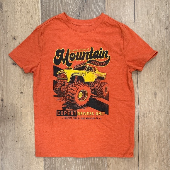 Cat & Jack Orange Mountain Adventure Tee - Picture 1 of 3